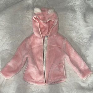 Little Girls Light Pink Sherpa w/ Ears